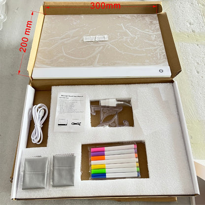 Sensory LED Acrylic Message Board - Autism Friendly Visual Tool
