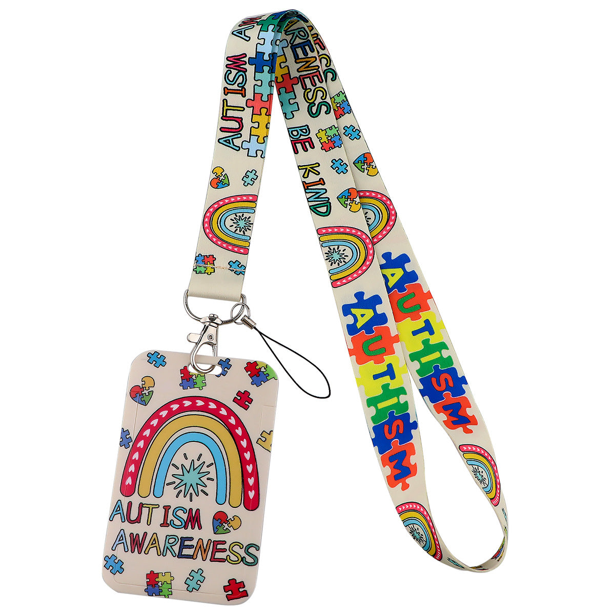Autism Awareness "Be Kind" Lanyard & ID Badge Holder