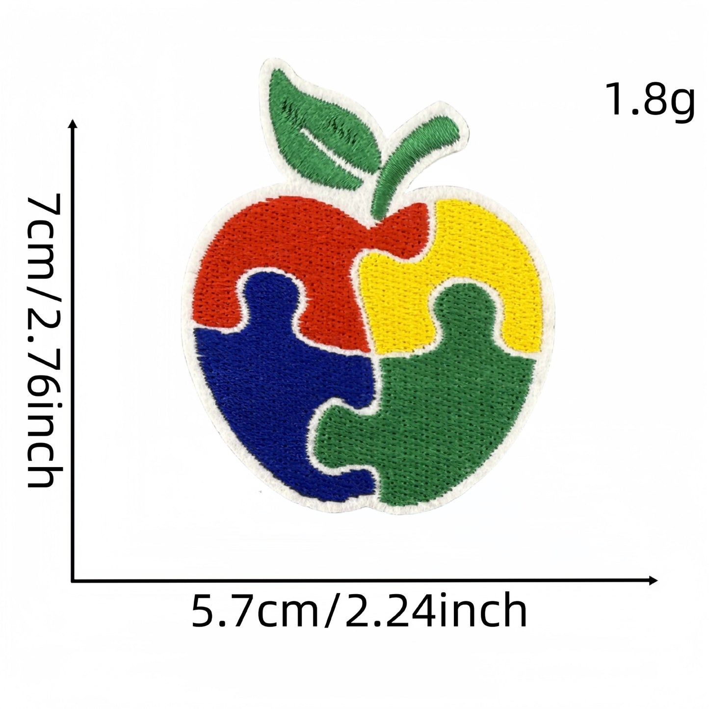 Colorful Autism Awareness Embroidered Patches