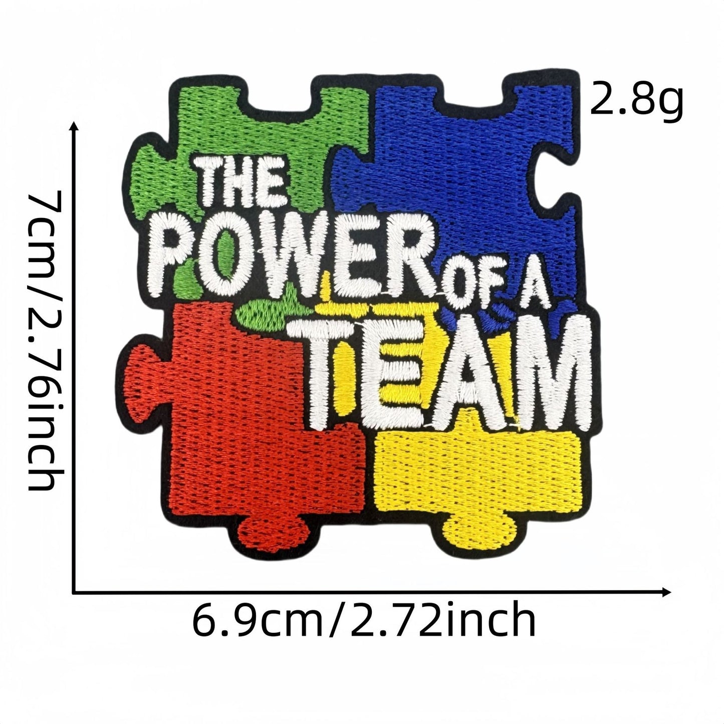 Colorful Autism Awareness Embroidered Patches