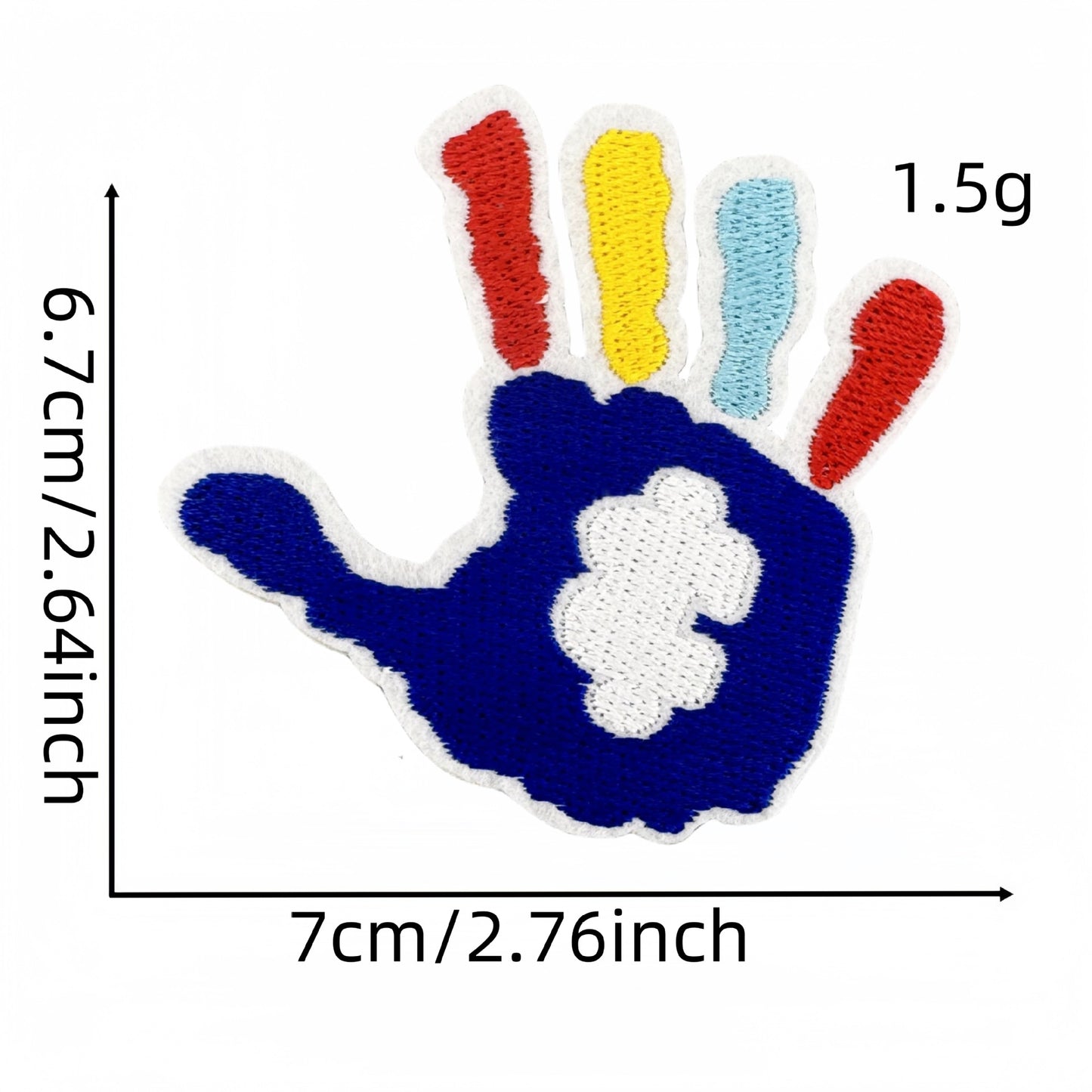 Colorful Autism Awareness Embroidered Patches