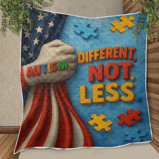 Autism Quilt & Quilt set : Different, Not Less.