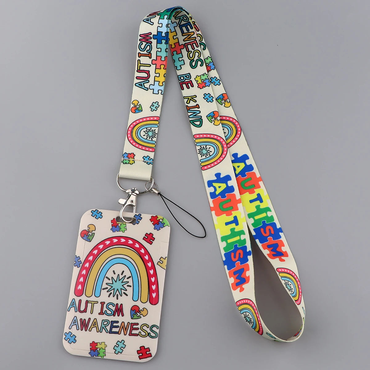 Autism Awareness "Be Kind" Lanyard & ID Badge Holder