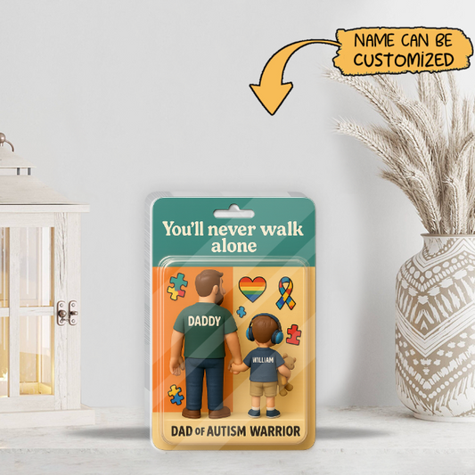 Personalized Autism Acrylic Plaque : You'll never walk alone