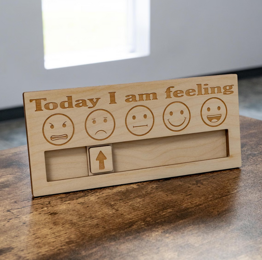 "Today I Am Feeling" Wooden Emotion Chart