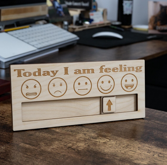 "Today I Am Feeling" Wooden Emotion Chart