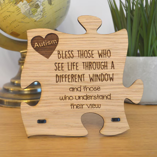 Bless Those Who See Life Differently – Wooden Quote Sign