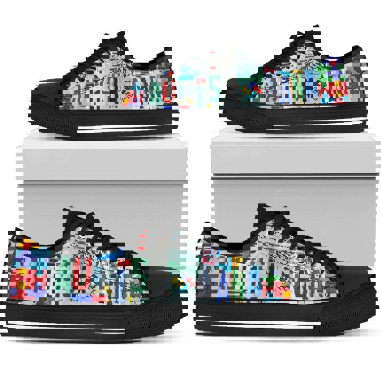 Autism Nana Low Top Shoes