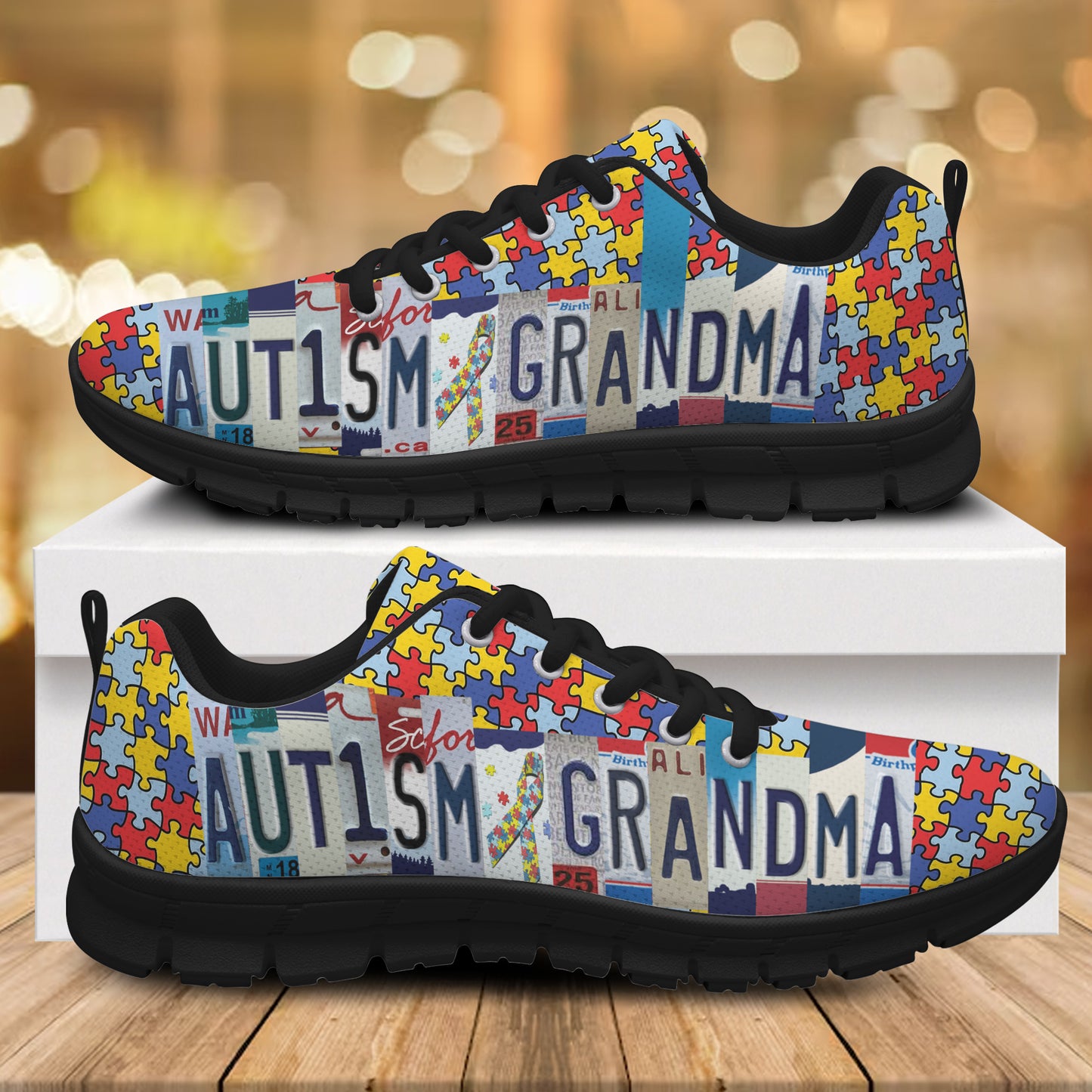 Autism Awareness Sneakers : Autism Grandma
