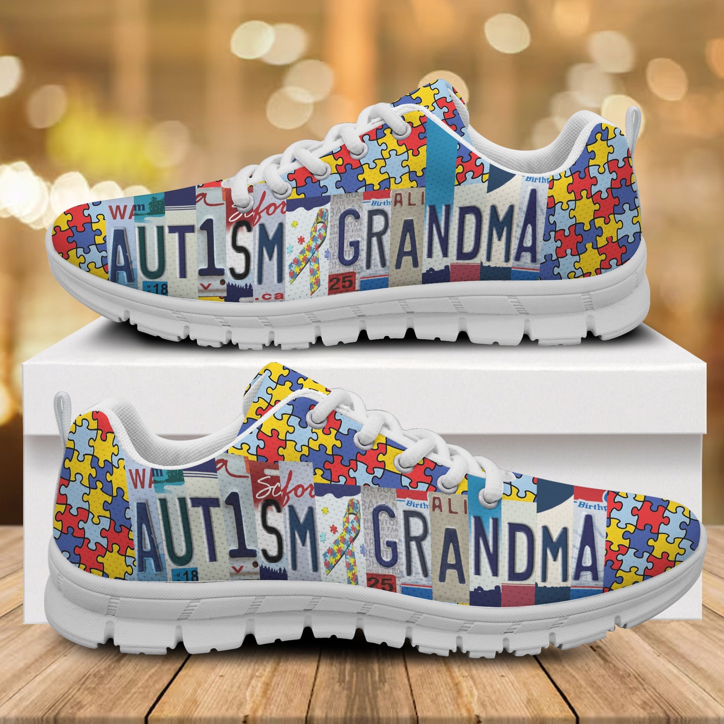 Autism Awareness Sneakers : Autism Grandma