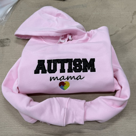 Autism Awareness Embroidered Glitter  Shirts