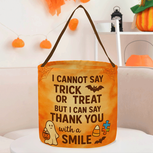 Halloween Tote for Non-Verbal Kids – Autism Awareness Quote Bag