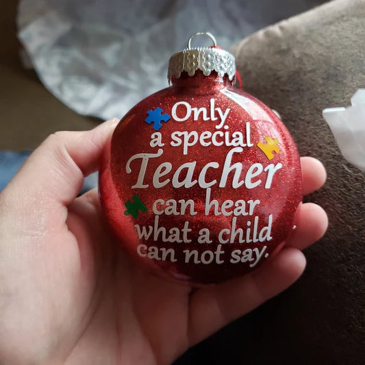Special needs Teacher Gift Ornament Autism