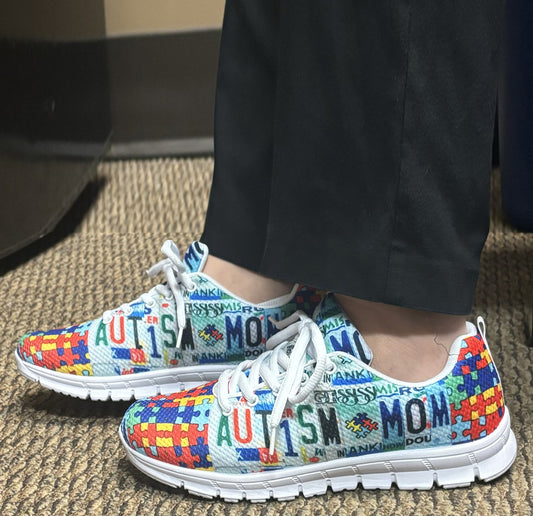 Autism Awareness Sneakers : Autism Mom
