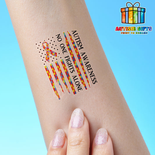 No One Fights Alone Tattoo Sticker