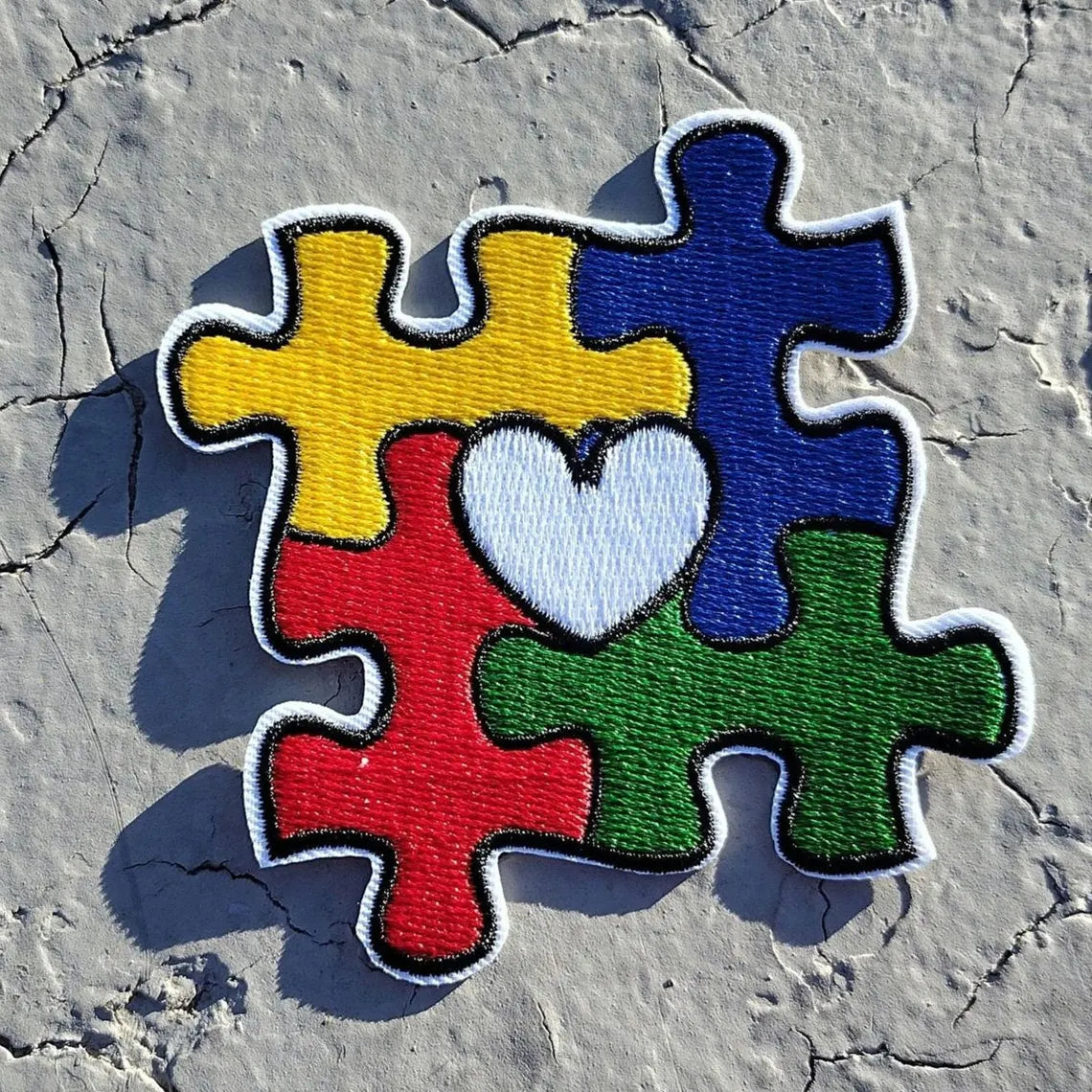 Autism Puzzle Embroidered Patches
