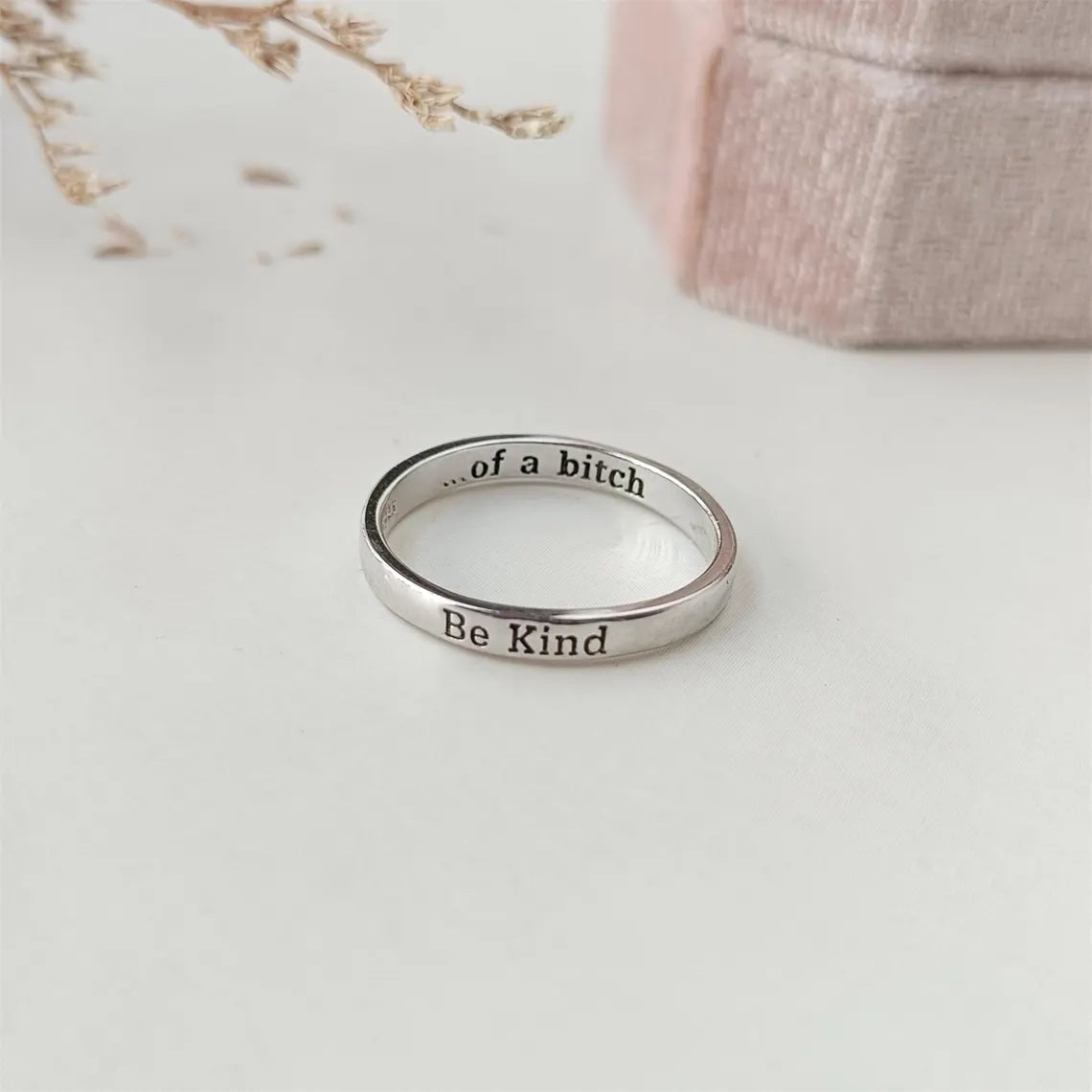 Be Kind Ring – Kindness with Strength | Stainless Steel