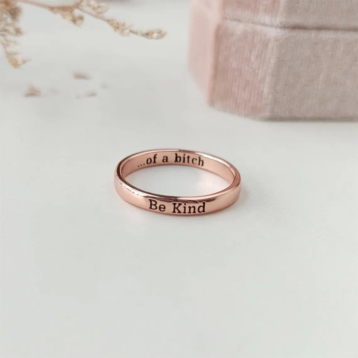 Be Kind Ring – Kindness with Strength | Stainless Steel