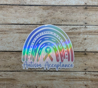 Autism Holographic Sticker : Autism Acceptance