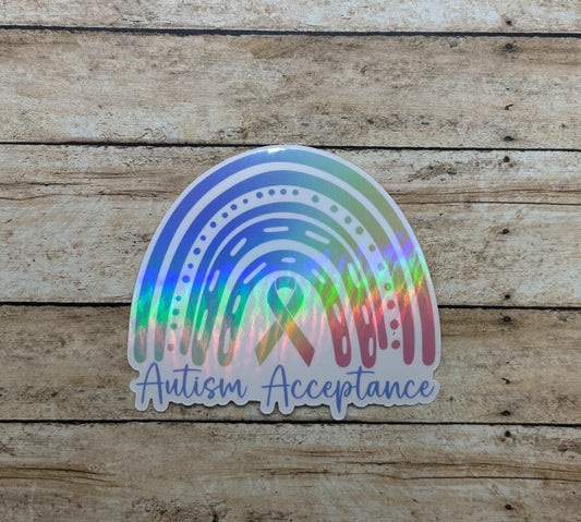 Autism Holographic Sticker : Autism Acceptance