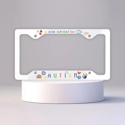 🧩 Autism Puzzle License Plate Frame