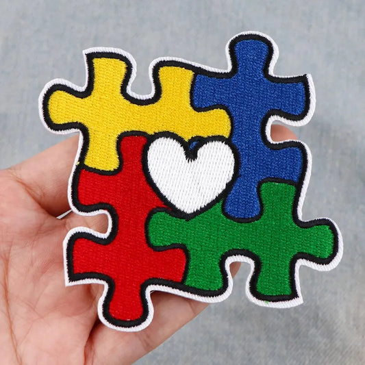 Autism Puzzle Embroidered Patches
