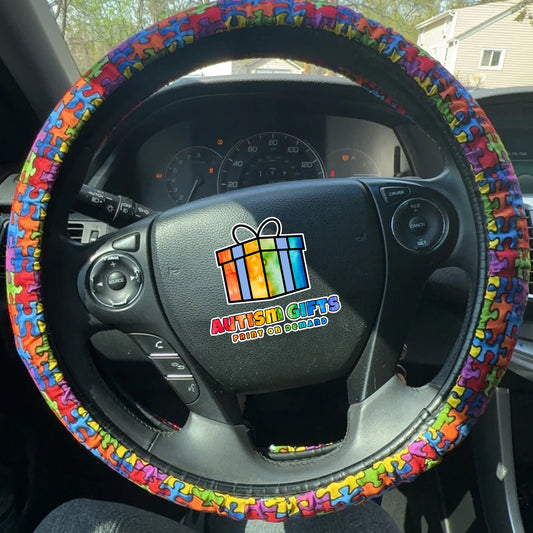 Autism Awareness Steering Wheel Cover – 15 Inch