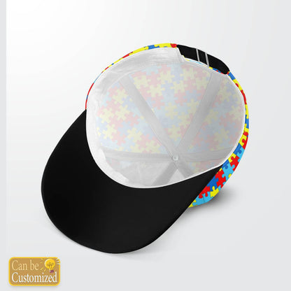 Grandpa & Grandson Best Friends For Life, Autism Baseball Cap