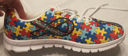 Autism Awareness Sneakers, Autism Awareness Ribon
