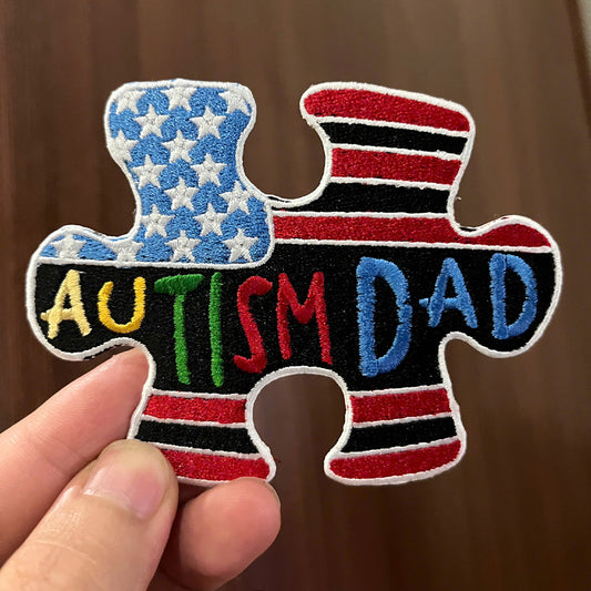 Personalized Text Autism Embroidered Patches