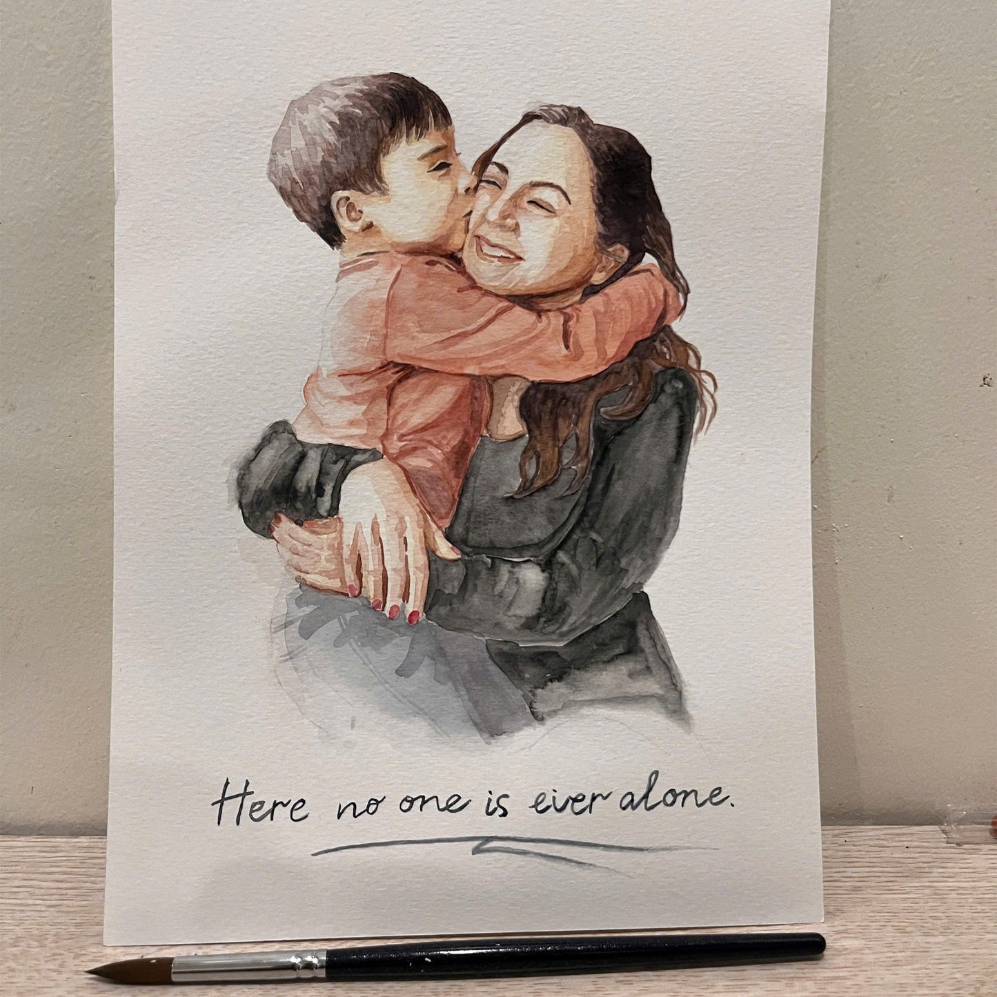 “Quiet Strength” – Original Watercolor Painting for Autism Families